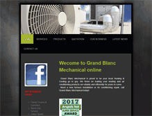 Tablet Screenshot of grandblancmechanical.com